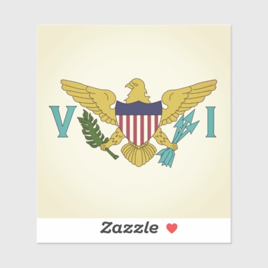 Amerikaanse Maagdeneilanden Sticker (Vel)