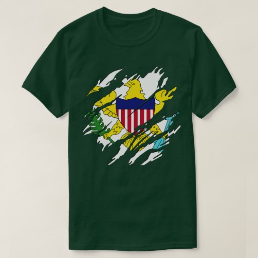 Amerikaanse Maagdeneilanden T-shirt (Design voorkant)