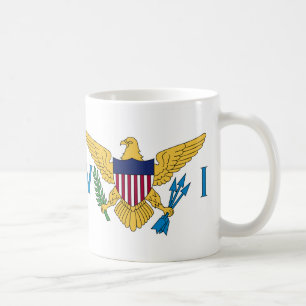 Amerikaanse Maagdeneilanden Vlag Keramische koffie Koffiemok