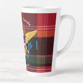 Amerikaanse Maagdeneilanden Vlag Madras Patroon St Latte Mok (Rechts)