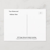 Amerikaanse Maagdeneilanden Vlag Mocko Jumbies USV Briefkaart (Achterkant)