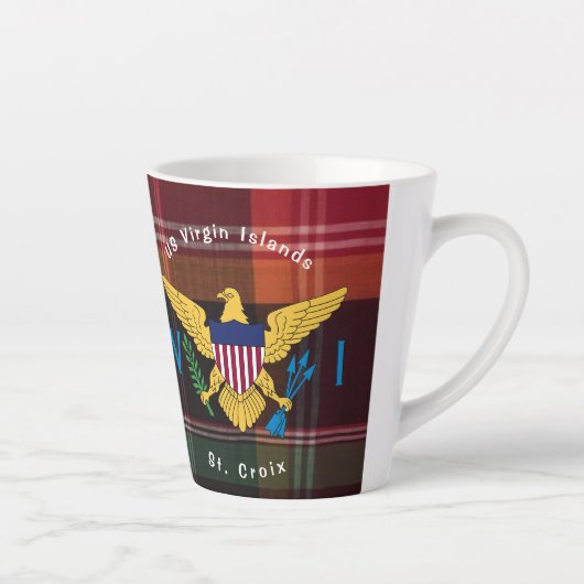 Amerikaanse Maagdeneilanden vlag St. Croix USVI Ma Latte Mok (Rechts)