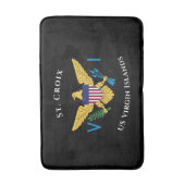 Amerikaanse Maagdeneilanden vlag St. Croix USVI tr Badmat (Voorkant Verticaal)