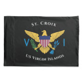 Amerikaanse Maagdeneilanden vlag St. Croix USVI tr Kussensloop (Achterkant)
