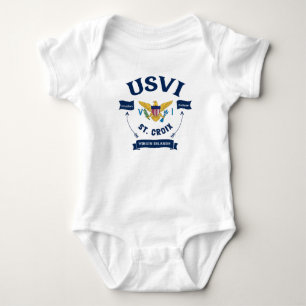 Amerikaanse Maagdeneilanden Vlag St. Croix USVI Tr Romper