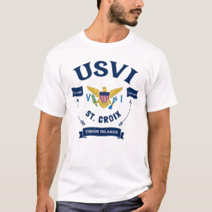 Amerikaanse Maagdeneilanden vlag St. Croix USVI tr T-shirt