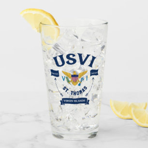 Amerikaanse Maagdeneilanden Vlag St. Thomas USVI C Glas