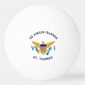 Amerikaanse Maagdeneilanden Vlag St. Thomas USVI C Pingpongballen (Achterkant)
