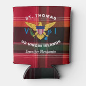 Amerikaanse Maagdeneilanden Vlaggen St. Thomas USV Blikjeskoeler (Voorkant)