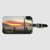 Amerikaanse Maagdeneilanden - Zonnetropisch Caribi Bagagelabel (Voorkant (horizontaal))