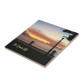 Amerikaanse Maagdeneilanden - Zonnetropisch Caribi Tegeltje (Zijkant)