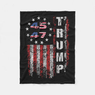 Amerikaanse maakte Trump Merchandise Flag Trump 45 Fleece Deken