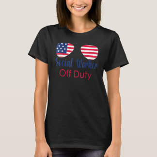 Amerikaanse Maatschappelijk Werker Buiten Dienst L T-shirt