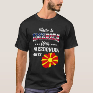Amerikaanse Macedonische Onderdelen Macedonië Kaar T-shirt