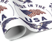  Amerikaanse Made in de Verenigde Staten Cadeaupapier (Rol Hoek)