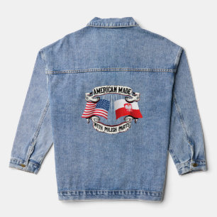 Amerikaanse Made Poolse Delen Solidariteit Polen v Denim Jacket