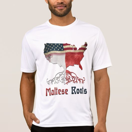 Amerikaanse Maltese wortels T-shirt (Voorkant)