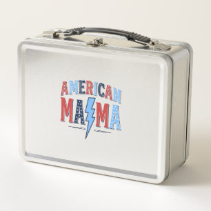 Amerikaanse Mama Patriottisch Vintage Gravure Shir