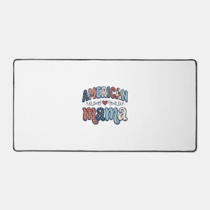 Amerikaanse Mama Patriottisch Vintage Shirt Ontwer Bureaumat