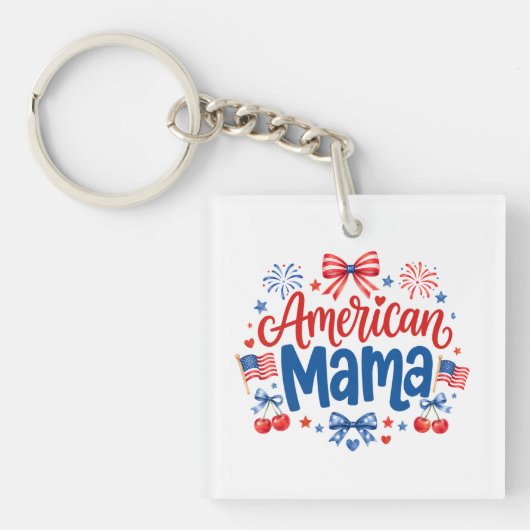 Amerikaanse Mama Sleutelhanger (voorkant)