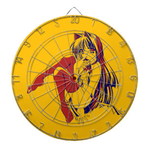 Amerikaanse Manga Neko Catgirl Kawaii Anime Dartbord
