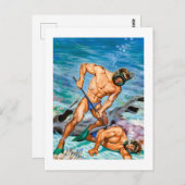 Amerikaanse mannelijkheid (dec. 1952) briefkaart (Voorkant / Achterkant)