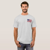 Amerikaanse Mannen van de vlag T-shirt (Voorkant volledig)