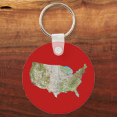 Amerikaanse Map Sleutelhanger (Voorkant)