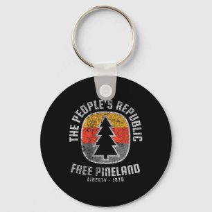 Amerikaanse Marauder Gratis Pineland Camping Badge Sleutelhanger