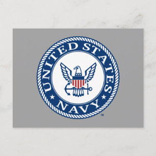 Amerikaanse marine   Alternatief Navy Emblem Briefkaart