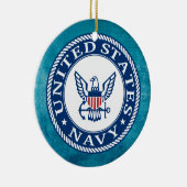 Amerikaanse marine | Alternatief Navy Emblem Keramisch Ornament (Rechts)