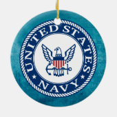 Amerikaanse marine | Alternatief Navy Emblem Keramisch Ornament (Achterkant)