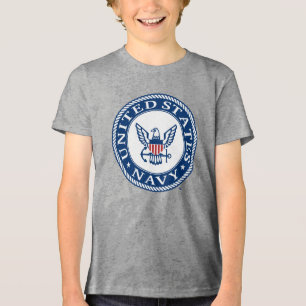 Amerikaanse marine Alternatief Navy Emblem Tri-Blend Shirt