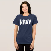 Amerikaanse marine | Amerikaanse marine Tri-Blend Shirt (Voorkant volledig)