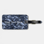 Amerikaanse marine camouflage gepersonaliseerd bagagelabel (Achterkant horizontaal)