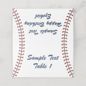  Amerikaanse marine en Rode Baseball Birthday (Buitenkant ongevouwen)