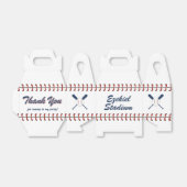  Amerikaanse marine en Rode Baseball Birthday Bedankdoosjes (Uitgevouwen)