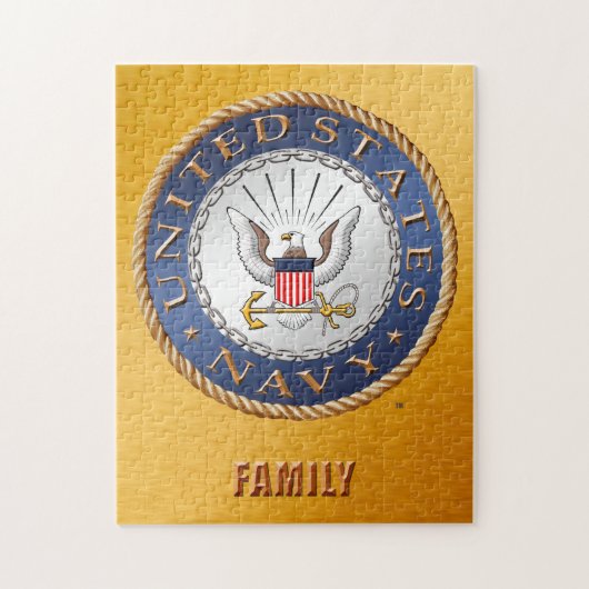 Amerikaanse marine Family Puzzle Legpuzzel (Verticaal)