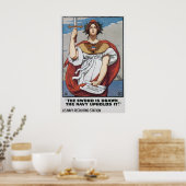 Amerikaanse marine Het zwaard is getekend Poster (Keuken)