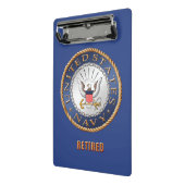 Amerikaanse marine in ruste Mini Clipboard Klembord (Angled2)