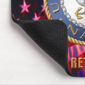 Amerikaanse marine in ruste Mousepad Muismat (Hoek)