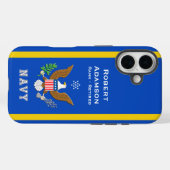 Amerikaanse marine kleuren en Defensie Embleem per Case-Mate iPhone Case (Achterkant (horizontaal))