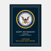 Amerikaanse marine | Marine Embleem | Gefeliciteer Acryl Bord (Voorkant)