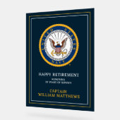 Amerikaanse marine | Marine Embleem | Gefeliciteer Acryl Bord (Hoek)