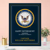 Amerikaanse marine | Marine Embleem | Gefeliciteer Acryl Bord (Huwelijk)