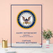 Amerikaanse marine | Marine Embleem | Gefeliciteer Acryl Bord (Huwelijk)