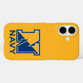 Amerikaanse marine | Marine Initiële N Case-Mate iPhone Case (Achterkant (horizontaal))