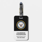 Amerikaanse marine | Navy Emblem Bagagelabel (Achterkant verticaal)
