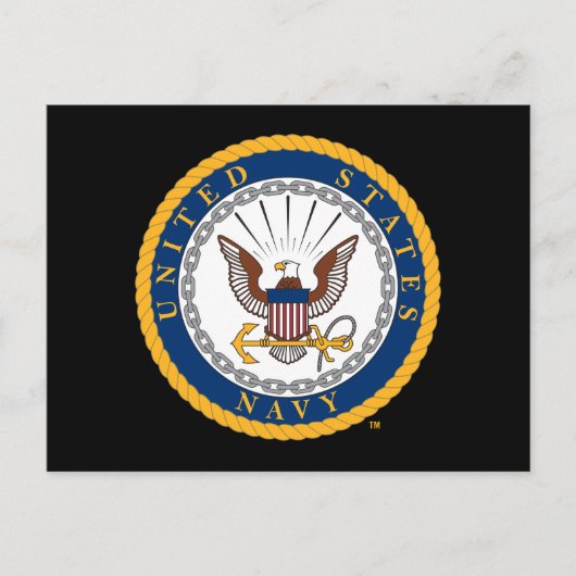 Amerikaanse marine | Navy Emblem Briefkaart (Voorkant)
