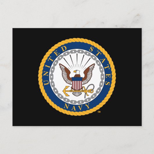 Amerikaanse marine | Navy Emblem Briefkaart (Voorkant)